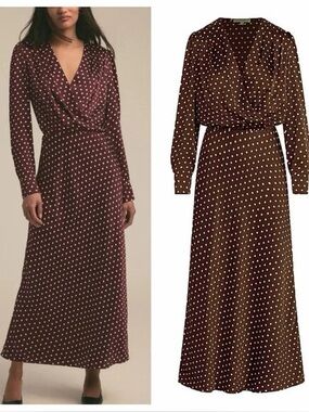 Brand New Favorite Daughter
The Nita Dress 
Sangria Ditsy Dot XL